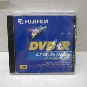 NEW DVD-RW FujiFilm 4.7 GB/Go 120 Minutes Re-Recordable LOT OF 3 NEW SEALED